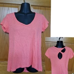 Anthropologie Left of Center Cutout Back Top